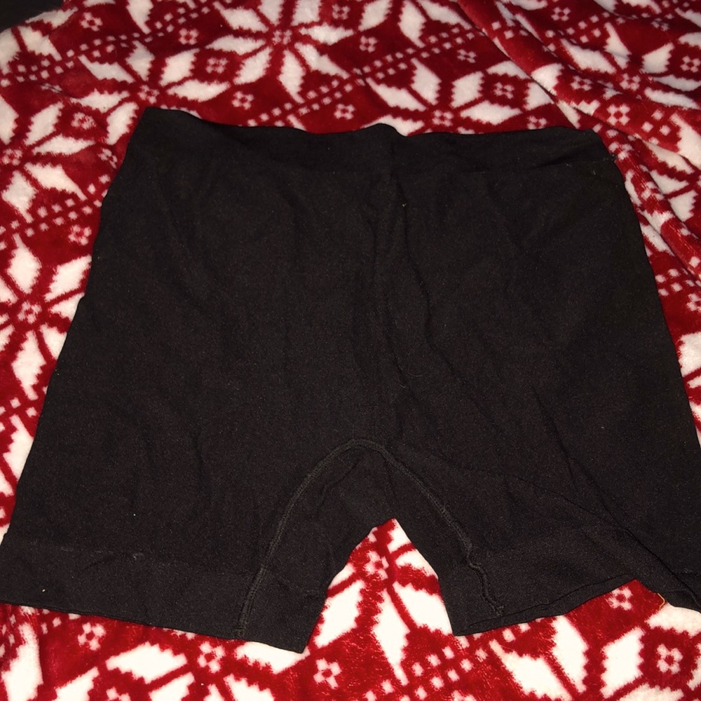 Black athletic shorts
